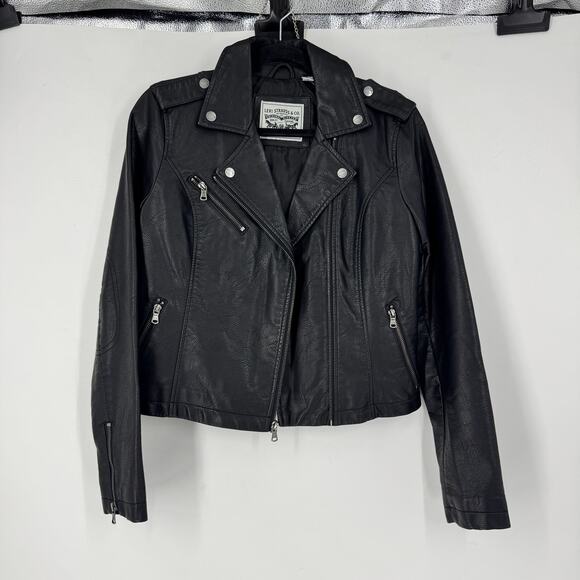 Levi's Classic Faux Leather Asymmetrical Moto Jacket - Picture 4 of 6